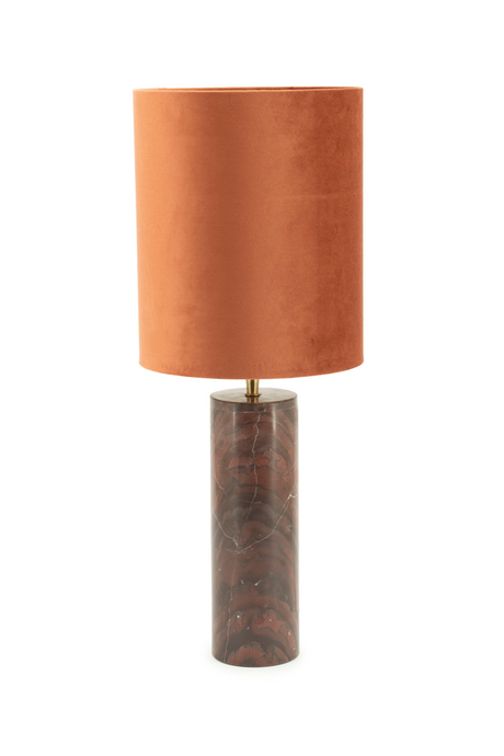 Marble Cylindrical Table Lamp | By-Boo Rosso | OROA.com