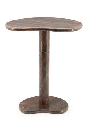 Marble Pedestal Side Table | By-Boo Rosso | OROA.com