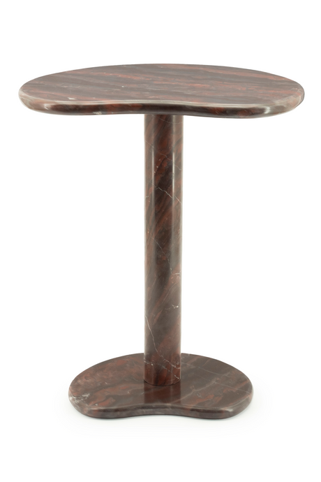 Marble Pedestal Side Table | By-Boo Rosso | OROA.com