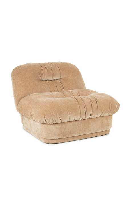   Fully-Upholstered Wrinkled Lounge Chair | Oroa.com