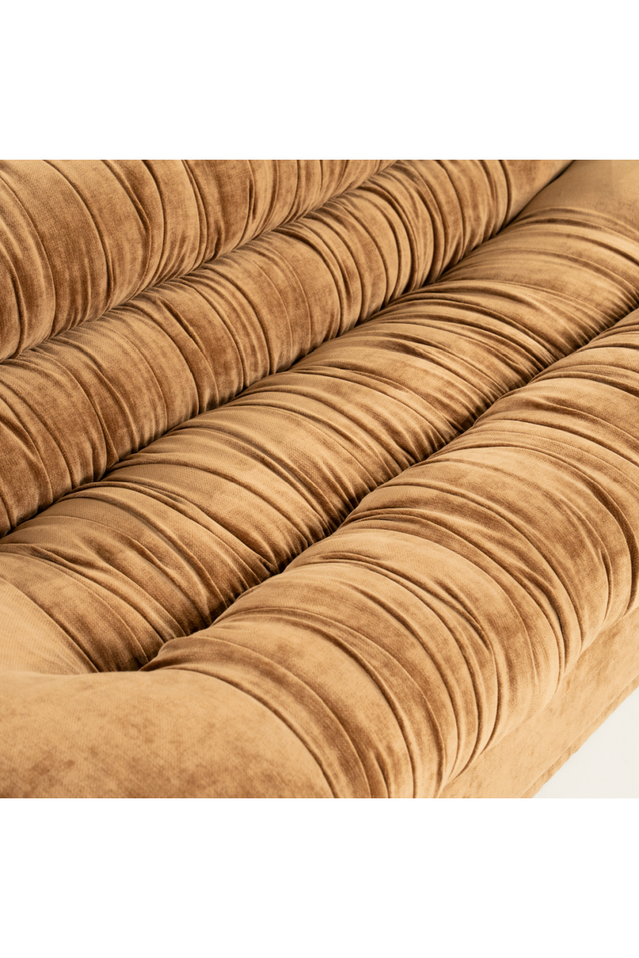 Tufted cushion detail close-up