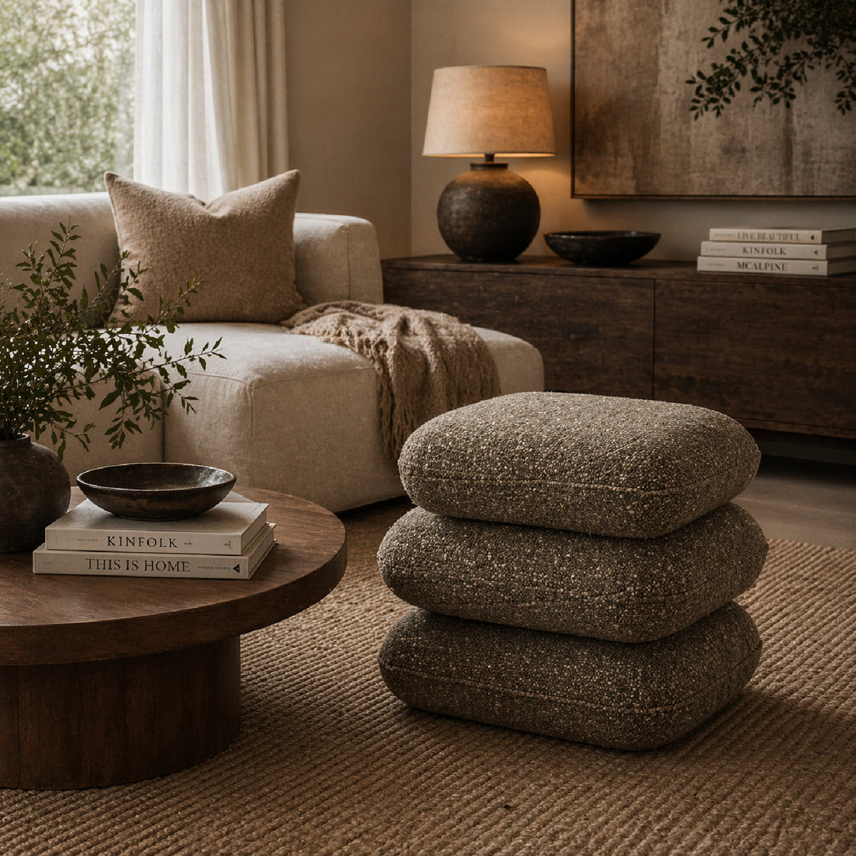   Stacked Pillows Stool | Oroa.com