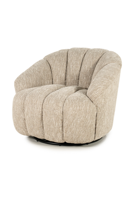  Deep-Channeled Swivel Chair | Oroa.com