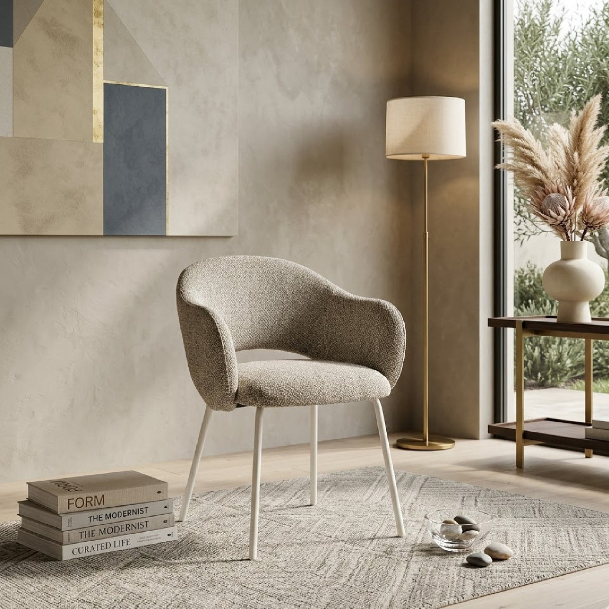   Cut-Out Back Dining Armchairs (2) | Oroa.com