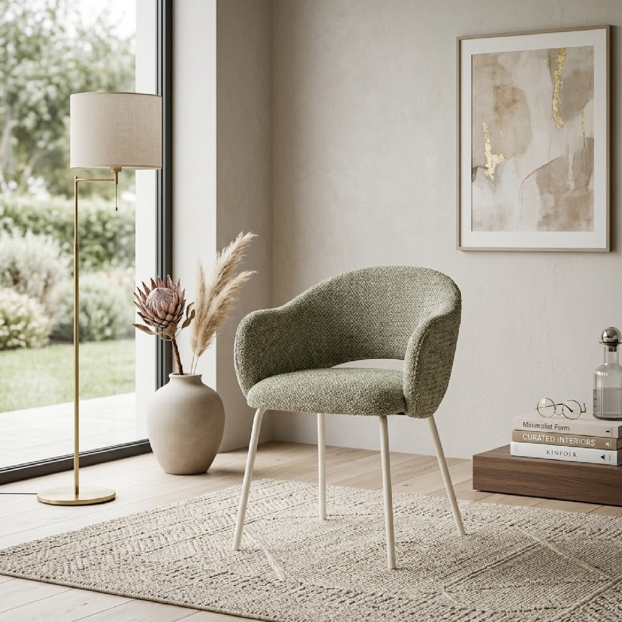   Cut-Out Back Dining Armchairs (2) | Oroa.com