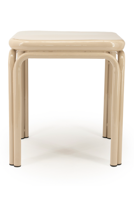 Glazed Iron Square Side Table | By-Boo Zilo | Oroa.com