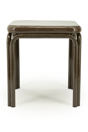 Glazed Iron Square Side Table | By-Boo Zilo | Oroa.com