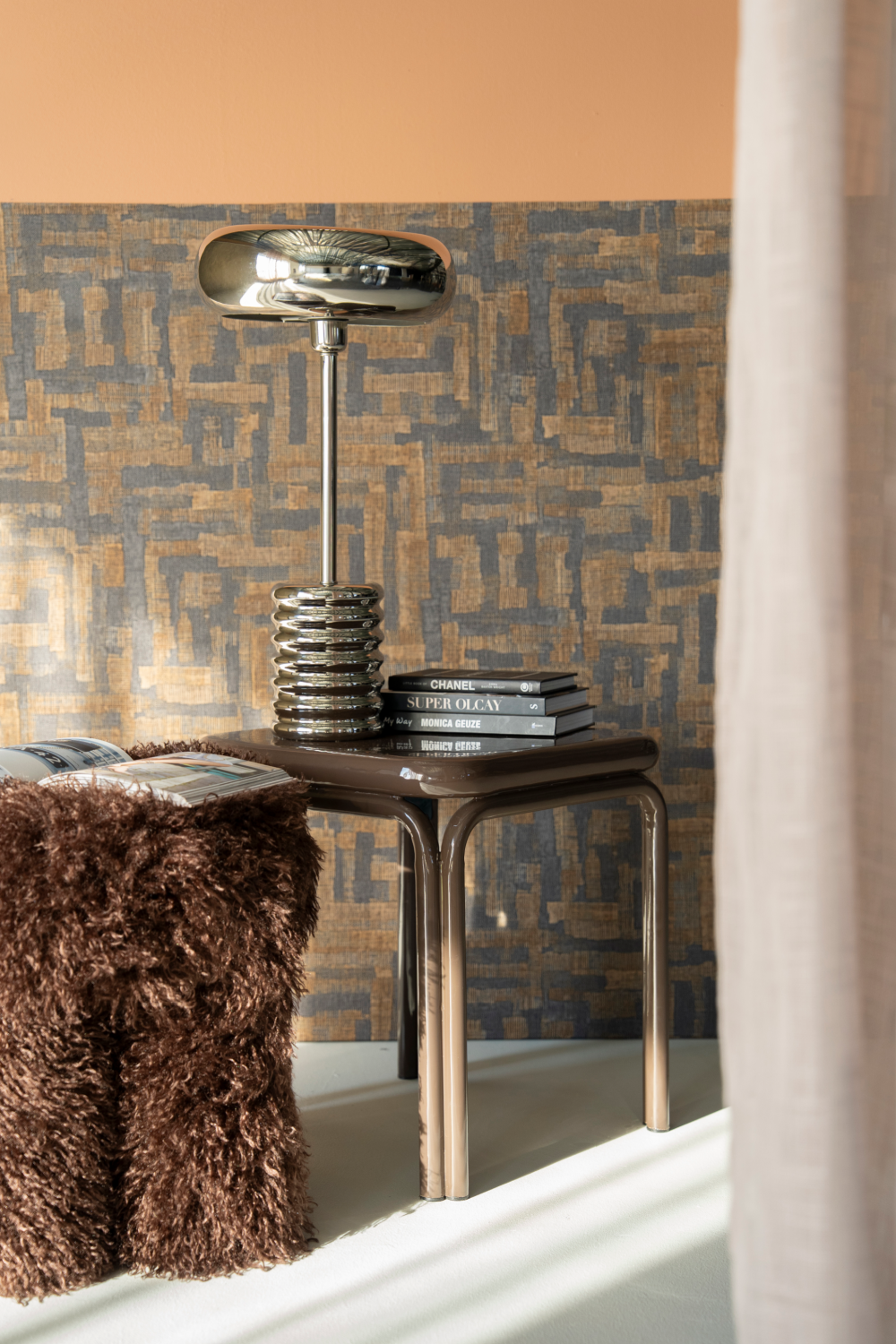 Silver Table Lamp | By-Boo Chromeo | Oroa.com