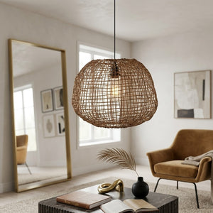   Rattan Rustic Pendant Light | Oroa.com