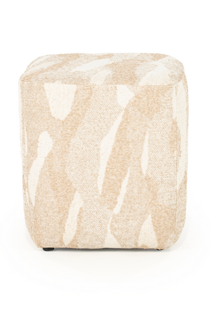 Printed Fabric Square Pouf S | By-Boo Rytm | Oroa.com