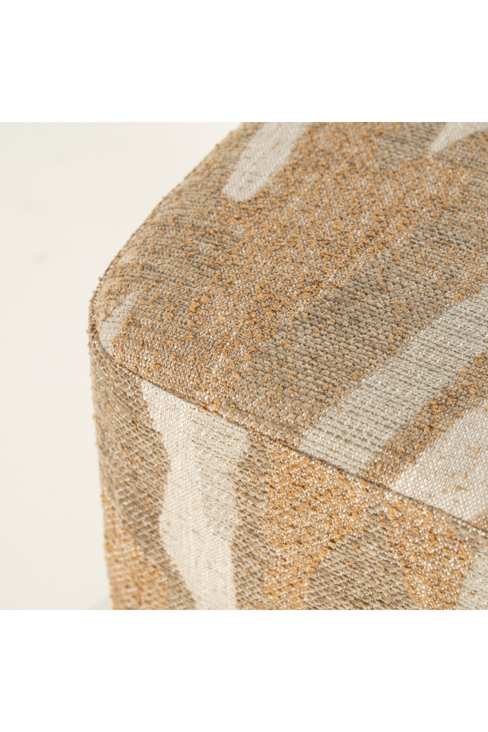 Printed Fabric Square Pouf S | By-Boo Rytm | Oroa.com