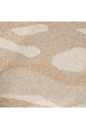 Printed Fabric Square Pouf L | By-Boo Rytm | Oroa.com