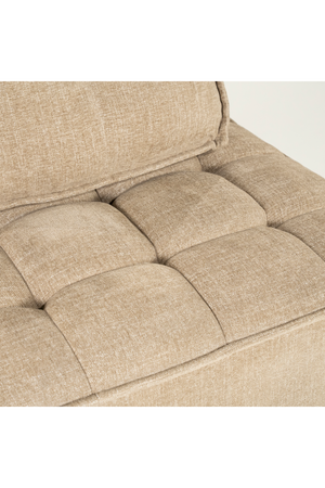 Square-Tufted Beige Lounge Chair | By-Boo Hive | Oroa.com