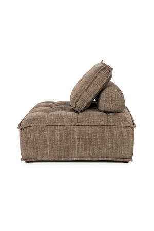 Square-Tufted Beige Lounge Chair | By-Boo Hive | Oroa.com