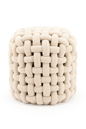 Chunky Woven Stool | By-Boo Poofie | Oroa.com