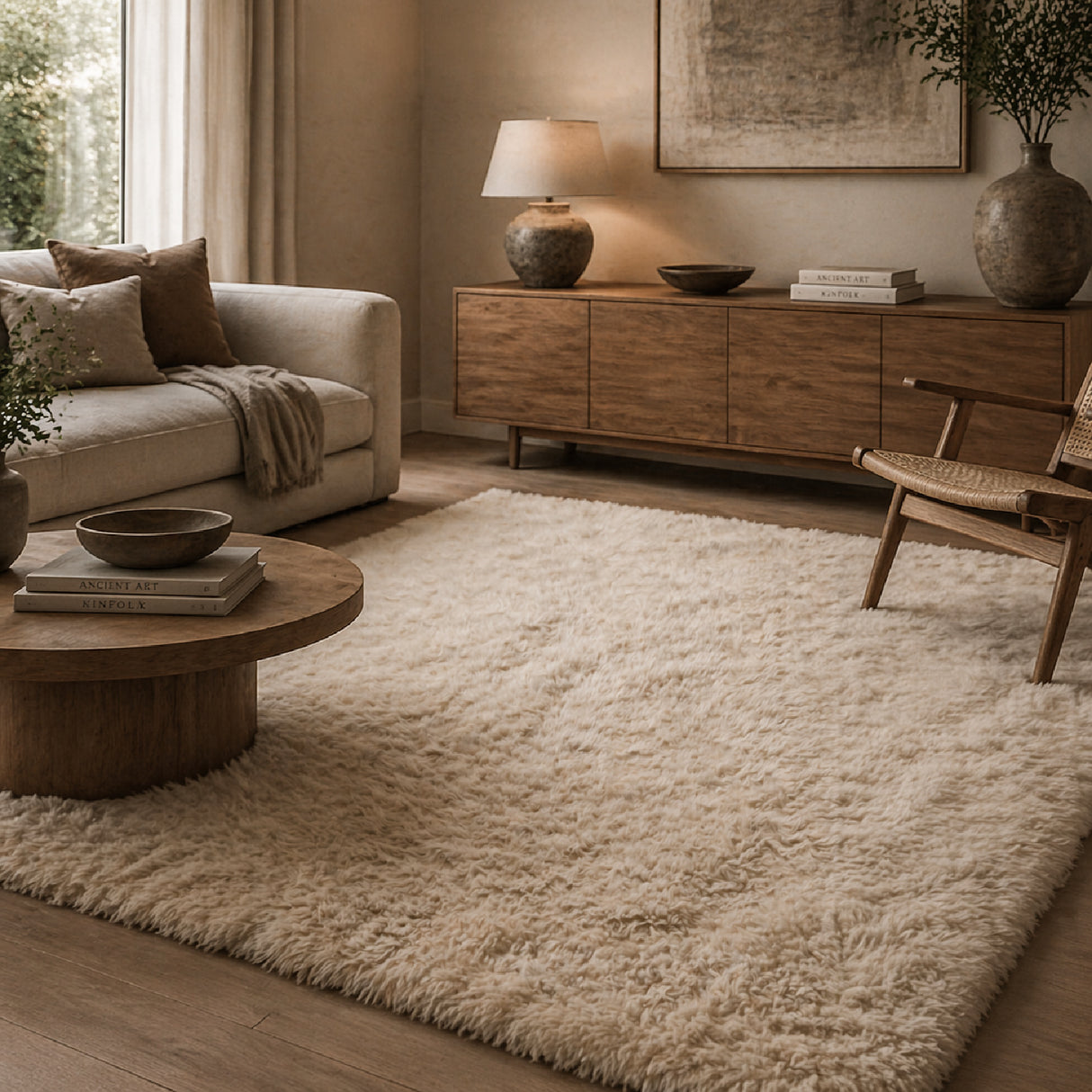   Furry Minimalist Carpet 5' x 7'5" | Oroa.com