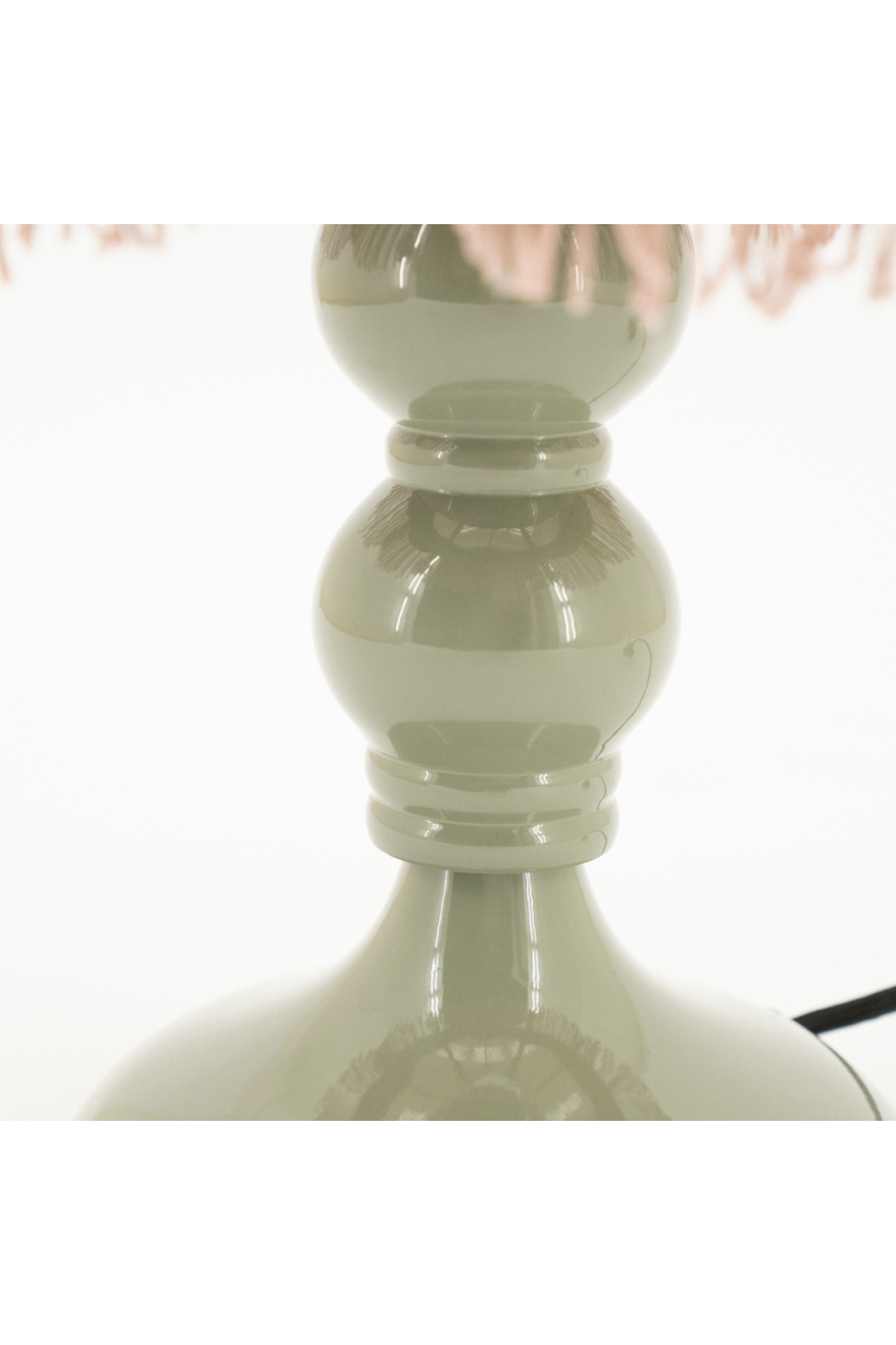 Jute Fringed Table Lamp | By-Boo Fringaloo | Oroa.com