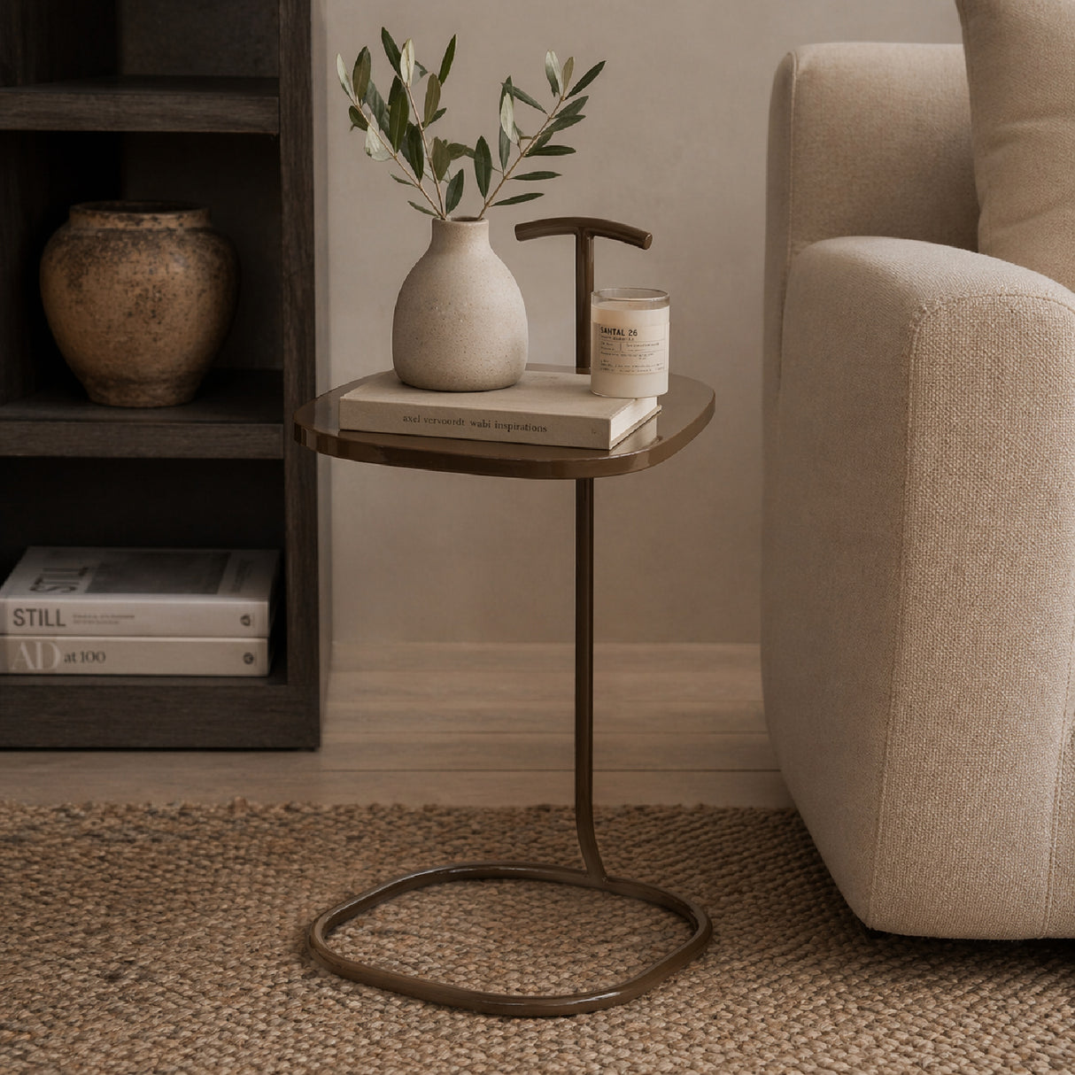   Lacquered Iron Side Table | Oroa.com