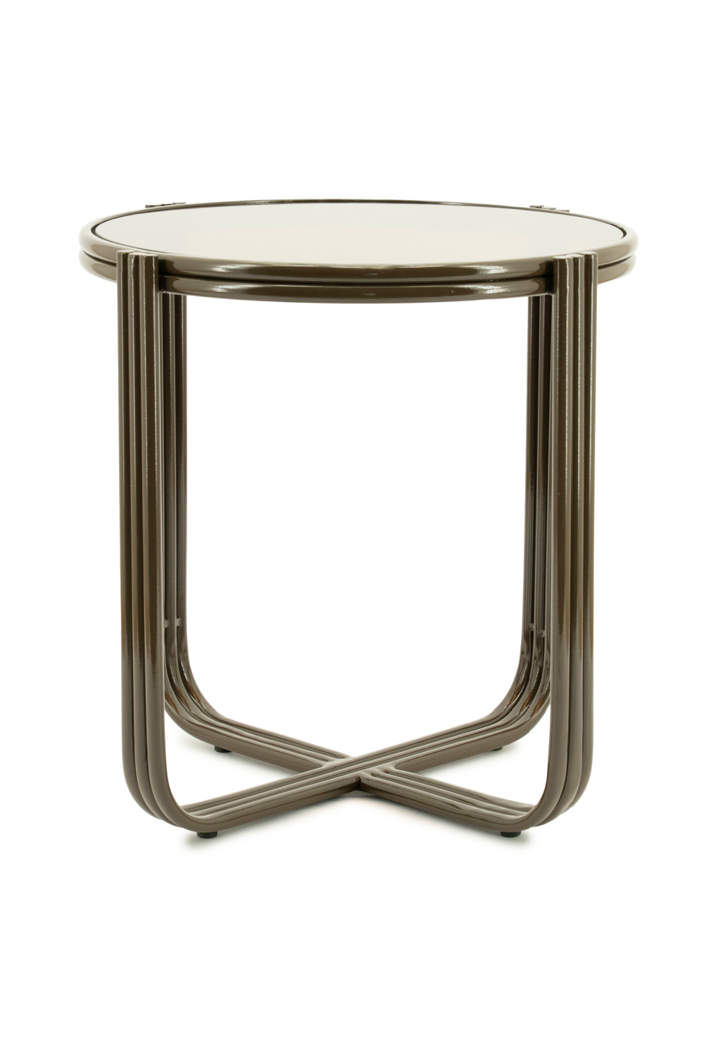 Cruciform Base Glass Side Table | By-Boo Groovy | Oroa.com