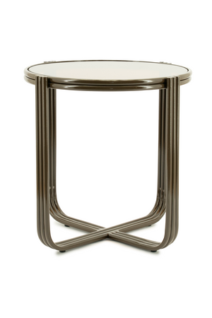 Cruciform Base Glass Side Table | By-Boo Groovy | Oroa.com