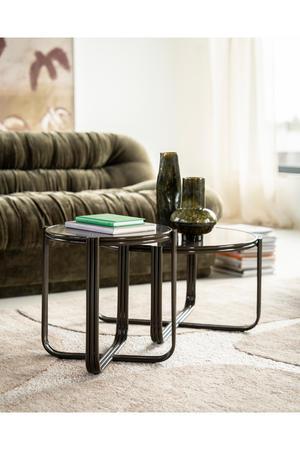 Cruciform Base Glass Side Table | By-Boo Groovy | Oroa.com