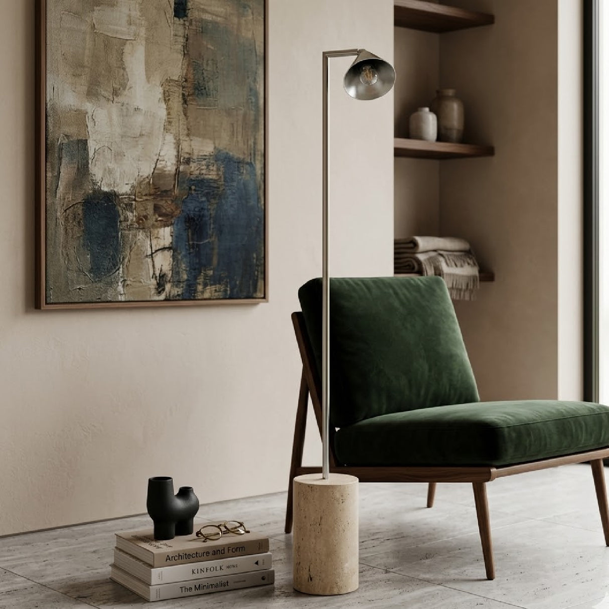   Marble Base Floor Lamp | Oroa.com
