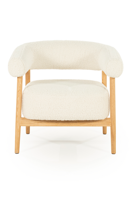 Oak Framed Curve Lounge Chair | By-Boo Cozy | Oroa.com