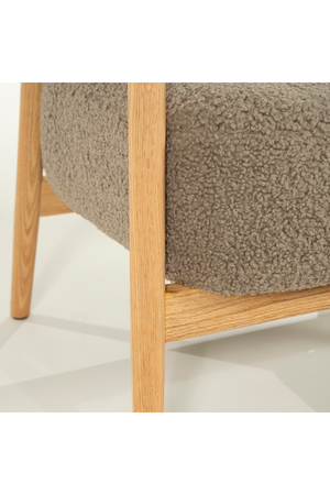 Oak Framed Curve Lounge Chair | By-Boo Cozy | Oroa.com