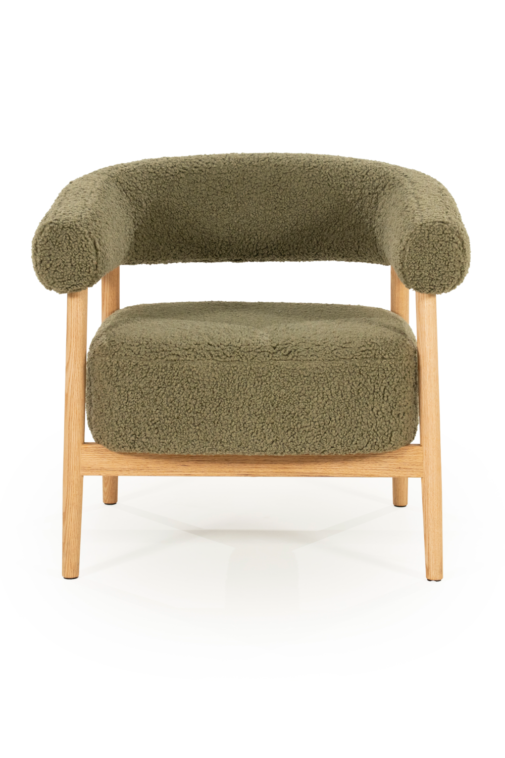 Oak Framed Curve Lounge Chair | By-Boo Cozy | Oroa.com