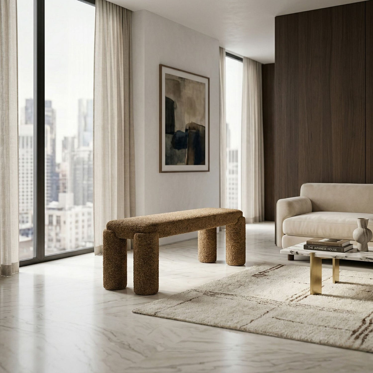   Fully-Upholstered Bench | Oroa.com