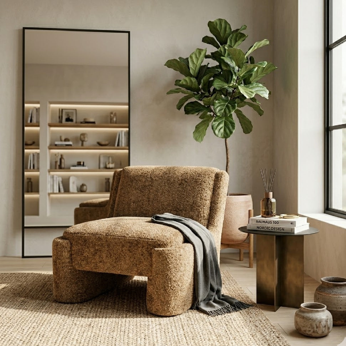   Fully-Upholstered Lounge Chair | Oroa.com