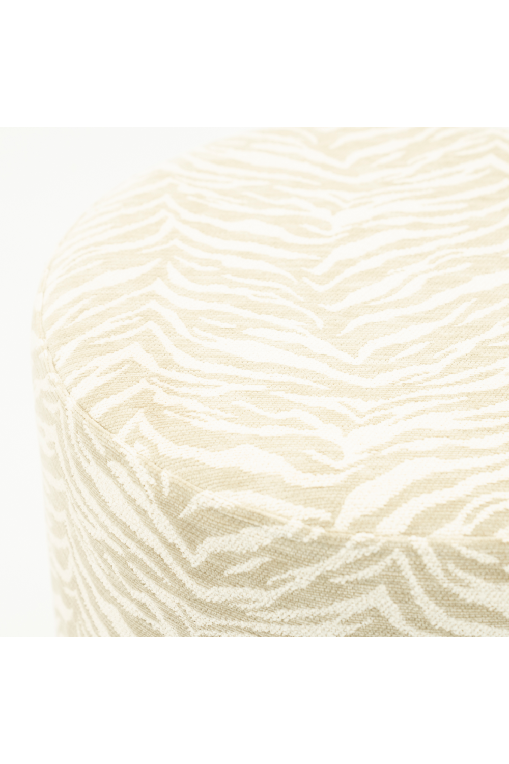 Printed Fabric Round Stool | By-Boo Tigra | Oroa.com