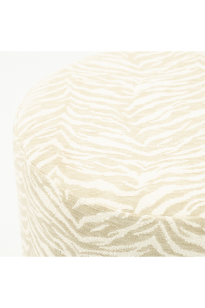 Printed Fabric Round Stool | By-Boo Tigra | Oroa.com