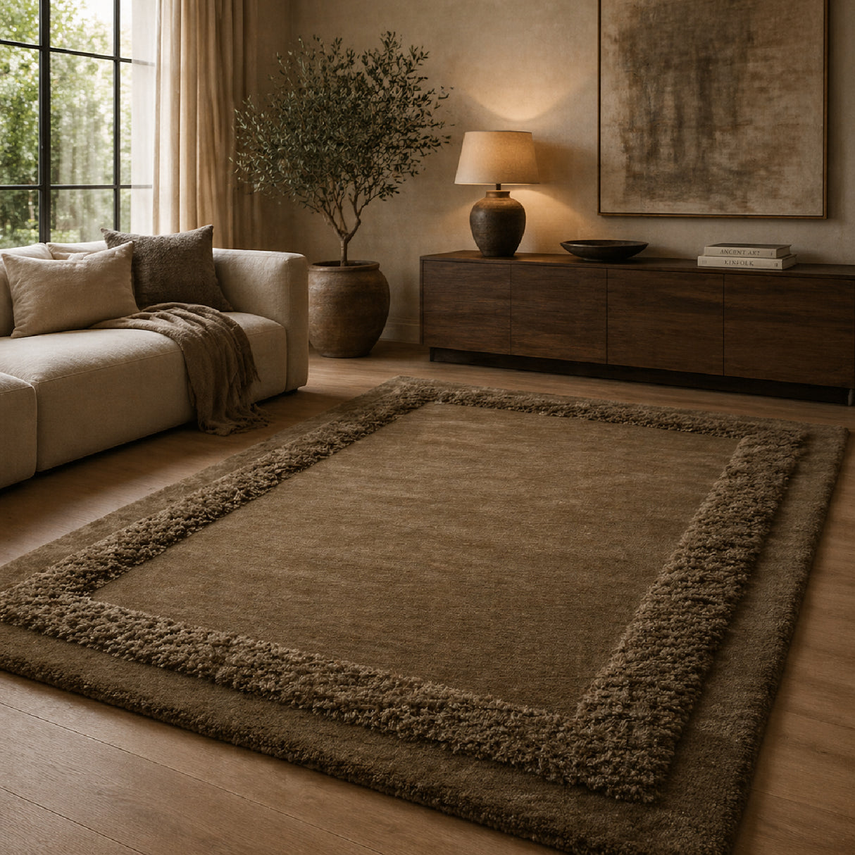  Hand-tufted Neutral Carpet 5 x 7'5" | Oroa.com