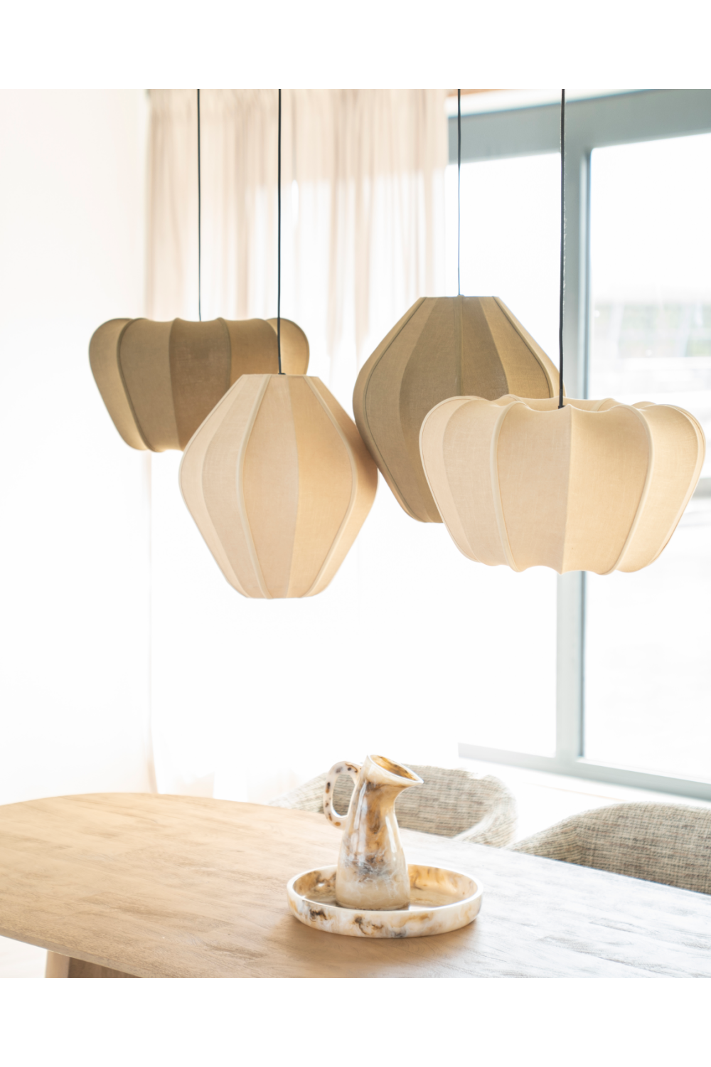   Lobed Fabric Pendant Lamp | Oroa.com