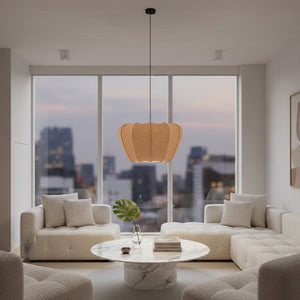   Lobed Fabric Pendant Lamp | Oroa.com