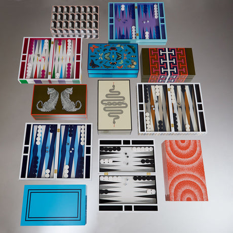High-Gloss Backgammon Set | Jonathan Adler Leopard | Oroa.com