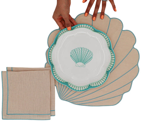 Balearic Blu Starter Plate - Case of 12 Plates (+3 Bonus Plates)