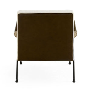 Tufted Green Leather Lounge Chair | Jonathan Adler Belmondo | Oroa.com