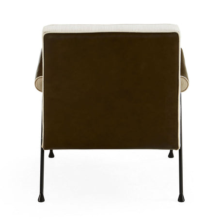 Tufted Green Leather Lounge Chair | Jonathan Adler Belmondo | Oroa.com