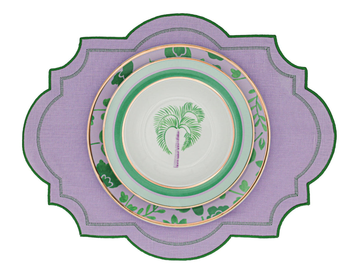 Bernadette Palm Soup Bowl - Set of 4 (+1 Bonus Bowl)