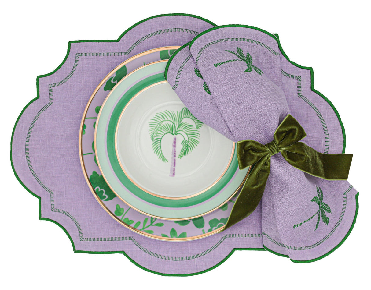 Bernadette Palm Soup Bowl - Set of 4 (+1 Bonus Bowl)