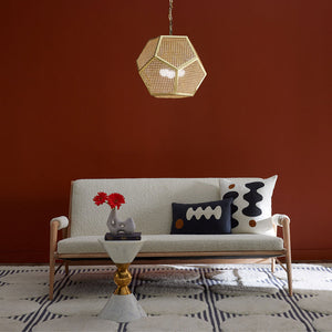 Caned Rattan Pendant Lamp | Jonathan Adler Bellport | Oroa.com