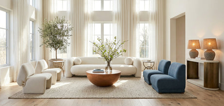 White 4-Seater Sofa | OROA Modern Khan