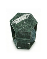 Green Marble Hexagon Side Table | OROA