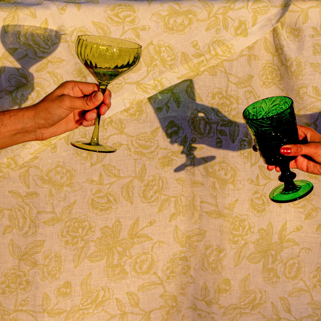 Botanic Imprinted Chalice - Set of 6 - Drinkglasses