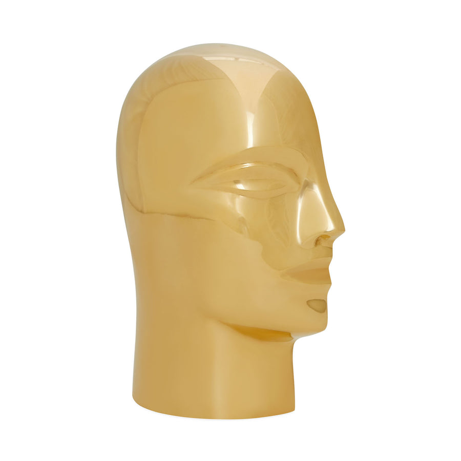 Brass Face Bookends | Jonathan Adler Atlas | Oroa.com