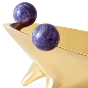 Amethyst Accent Brass Bowl | Jonathan Adler Frog | Oroa.com