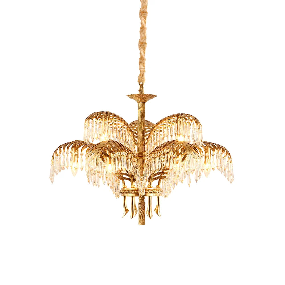 eichholtz palm leaf chandelier - OROA