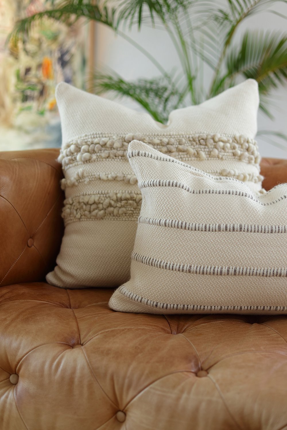 Bubble Boho Throw Pillow